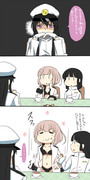 艦これ女性提督コラボ漫画。