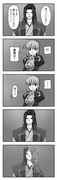 Fate/stay night　23話5コマ漫画