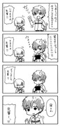 FGO４コマ漫画「先輩とガチャ」