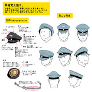 軍帽の描き方