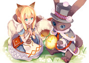 ネコ嬢と大雪主ネコ