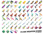 74 INK WEAPON ICONS