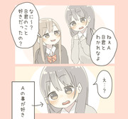 百合２コマ。