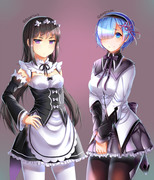 Rem and Homura Clothes Swap