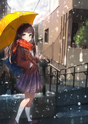 冬の雪雨