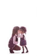 歳の差百合キス