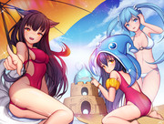 LOL Pool Party (Ahri,Lulu,Sona)