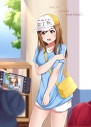 Zuramaru in Platelet's uniform~