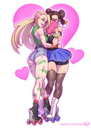 Cammy x Chun-Li Valentines date