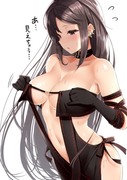 乳首見えちゃいそうになってあわてて服を直す虞美人さん