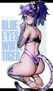 Melody Blue Eyes White Tiger