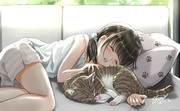君と猫の日常　－お昼寝－