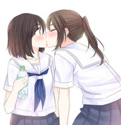 水分補給する百合