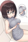 突然巨乳になってドヤ顔してるアラサー