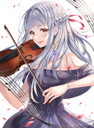 バイオリン  美少女