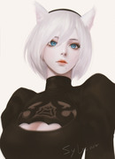 Nier Automata 2B Fanart