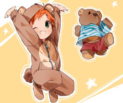 A… bear and his boy?
