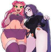 starfire and raven