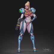 322 - Samus Dread Armor fanart