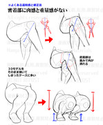 個人メモ：脚の密着部と肉感