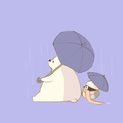 雨としろくま