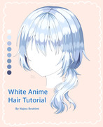 White Anime Hair Tutorial