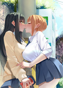 [skeb]百合空間の結界を意図せず展開するみこさんとハナさん