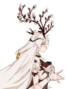 flowery antlers