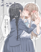 【創作百合】トイレの個室に連れ込まれ・・・