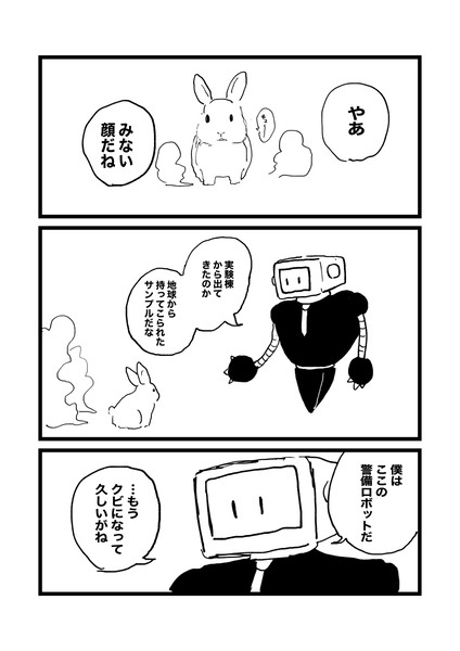 月のうさぎが地球に帰る話