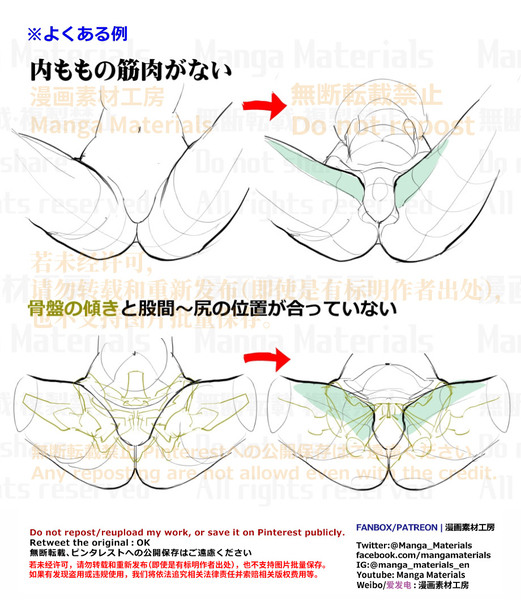 個人メモ：内腿の筋肉