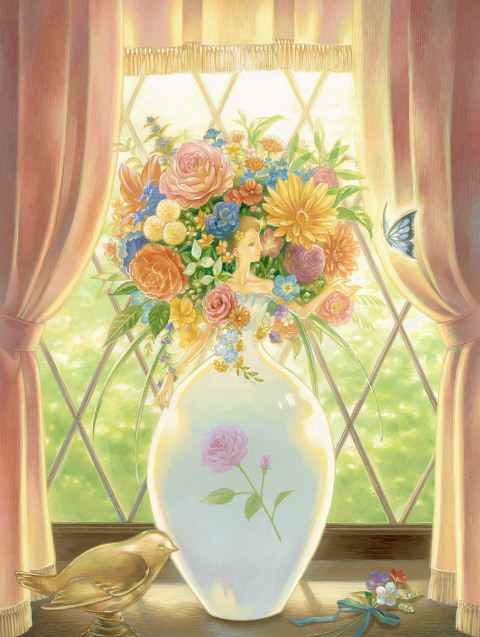 窓辺の花