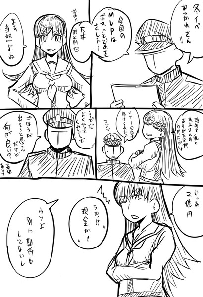 艦これ漫画　大井ヴァンアレンタイ