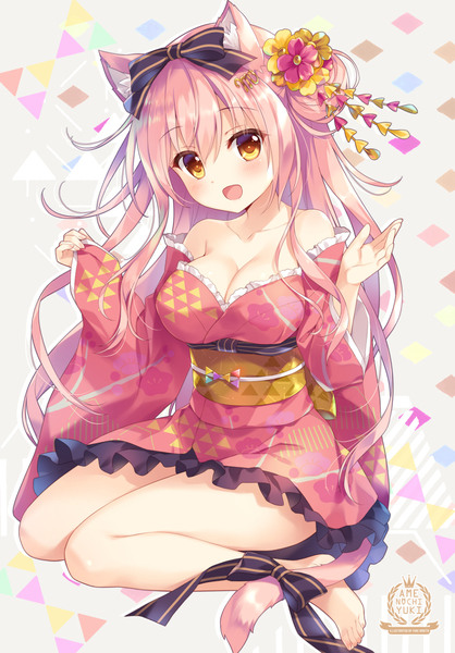 和服マカロンさん🐈👘🌸