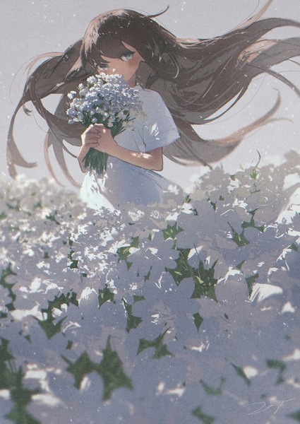 白と花